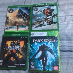 Black Ops 4, Assassin's Creed Orgins, Skate 3, Dark Souls - All Xbox games